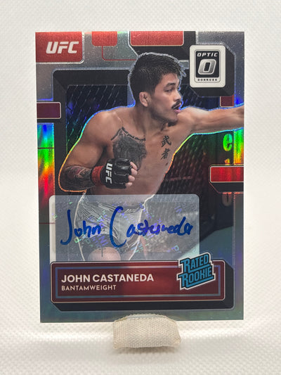 John Castaneda Rated Rookie Auto Prizm #127 | 2023 Panini Donruss Optic UFC