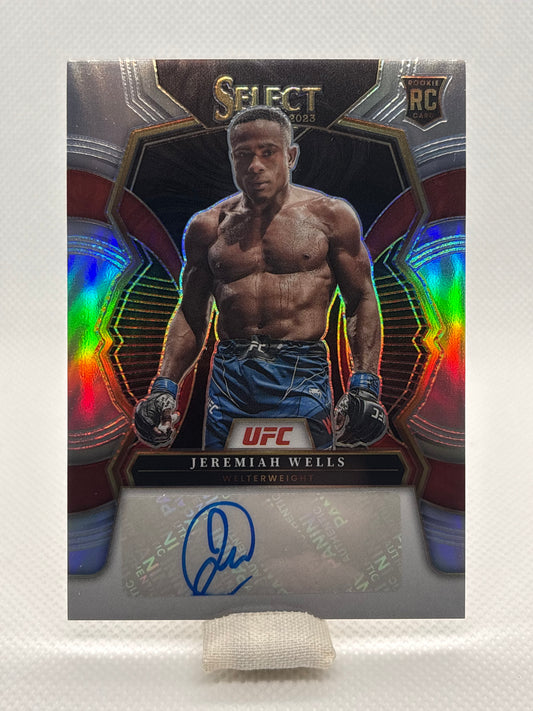 Jeremiah Wells Signatures Prizm RC Auto #RS-JWL | 2023 Panini Select UFC