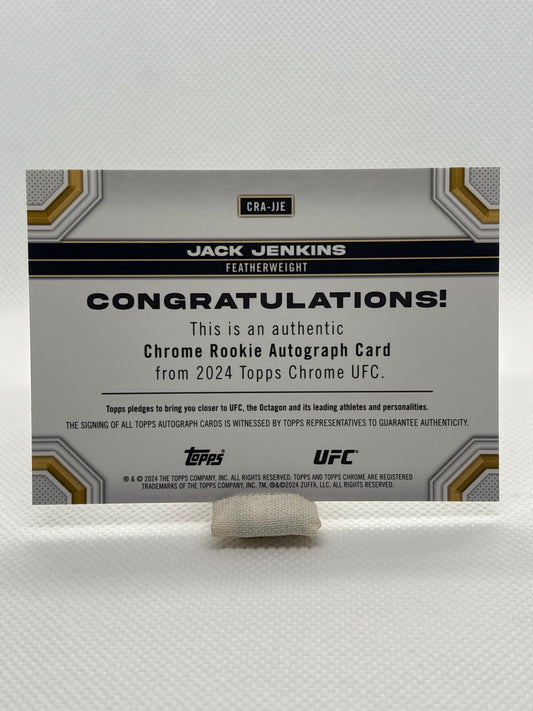 Jack Jenkins Chrome Rookie Auto #CRA-JJE | 2024 Topps Chrome UFC
