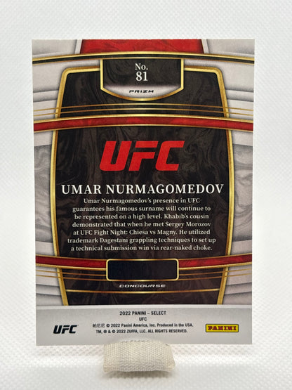 Umar Nurmagomedov Concourse Prizm RC #81 | 2022 Panini Select UFC