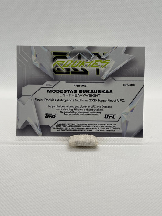 Modestas Bukauskas Finest Rookies RC Auto Refractor #FRA-MS | 2025 Topps Finest UFC