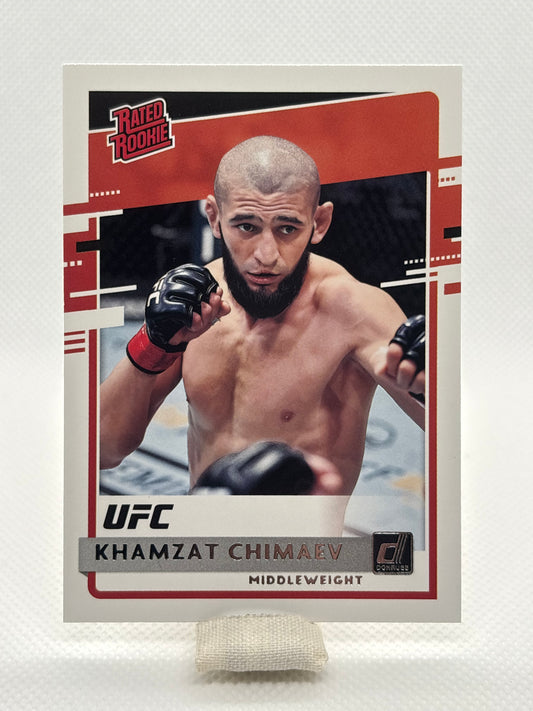 Khamzat Chimaev Rated Rookie RC #25 | 2021 Panini Chronicles Donruss UFC