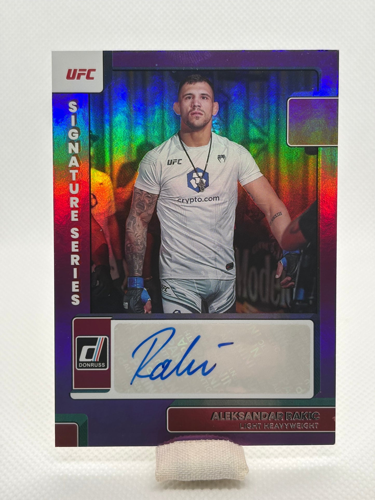 Aleksandar Rakic Signature Series Auto #SG-ARK | 2023 Panini Donruss UFC