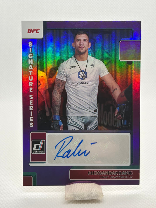 Aleksandar Rakic Signature Series Auto #SG-ARK | 2023 Panini Donruss UFC