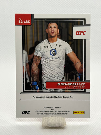 Aleksandar Rakic Signature Series Auto #SG-ARK | 2023 Panini Donruss UFC