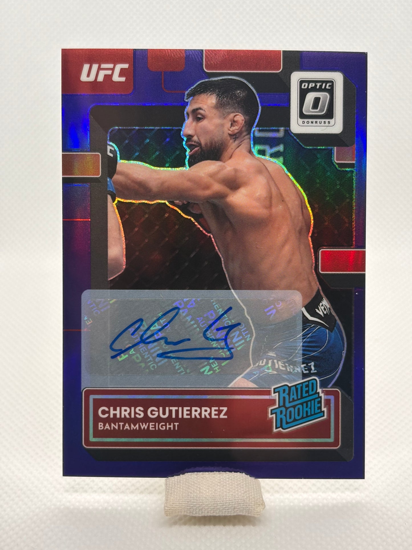 Chris Gutierrez Rated Rookie Auto RC #132 | 2023 Panini Donruss Optic UFC