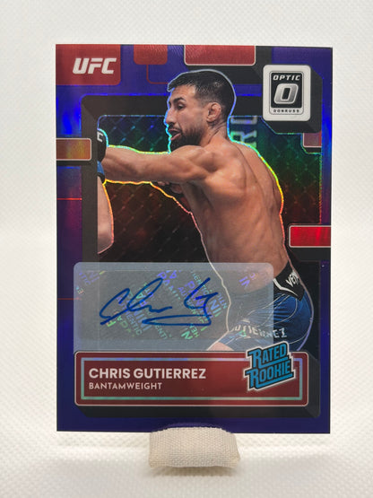 Chris Gutierrez Rated Rookie Auto RC #132 | 2023 Panini Donruss Optic UFC