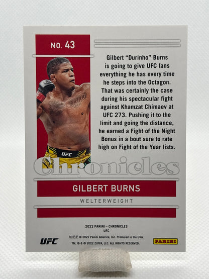 Gilbert Burns Chronicles #43 025/099 | 2022 Panini Chronicles UFC