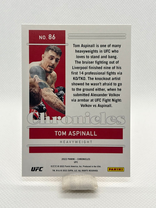 Tom Aspinall Chronicles Bronze Parallel RC #86 | 2022 Panini Chronicles UFC