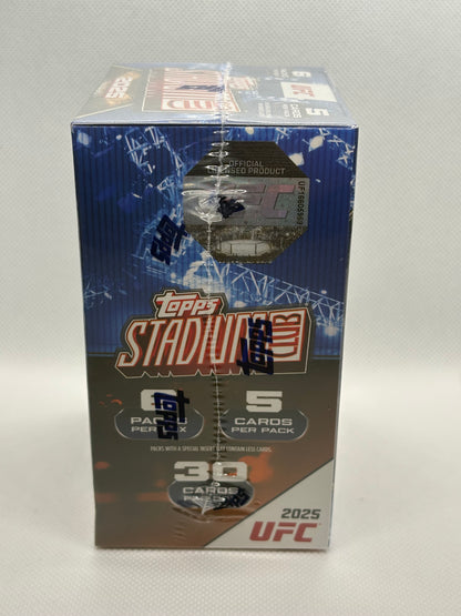 2025 Topps Stadium Club UFC Blaster Box (Sealed) | 6 Packs, 5 Cards Per Pack