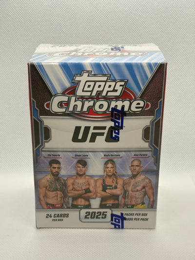 2025 Topps Chrome UFC Blaster Box (Sealed) | 6 Packs, 4 Cards Per Pack