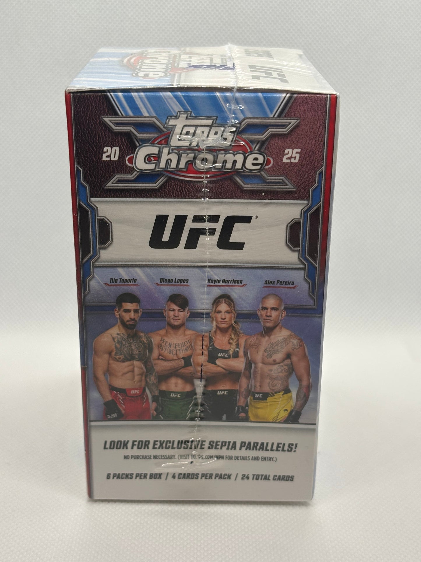 2025 Topps Chrome UFC Blaster Box (Sealed) | 6 Packs, 4 Cards Per Pack