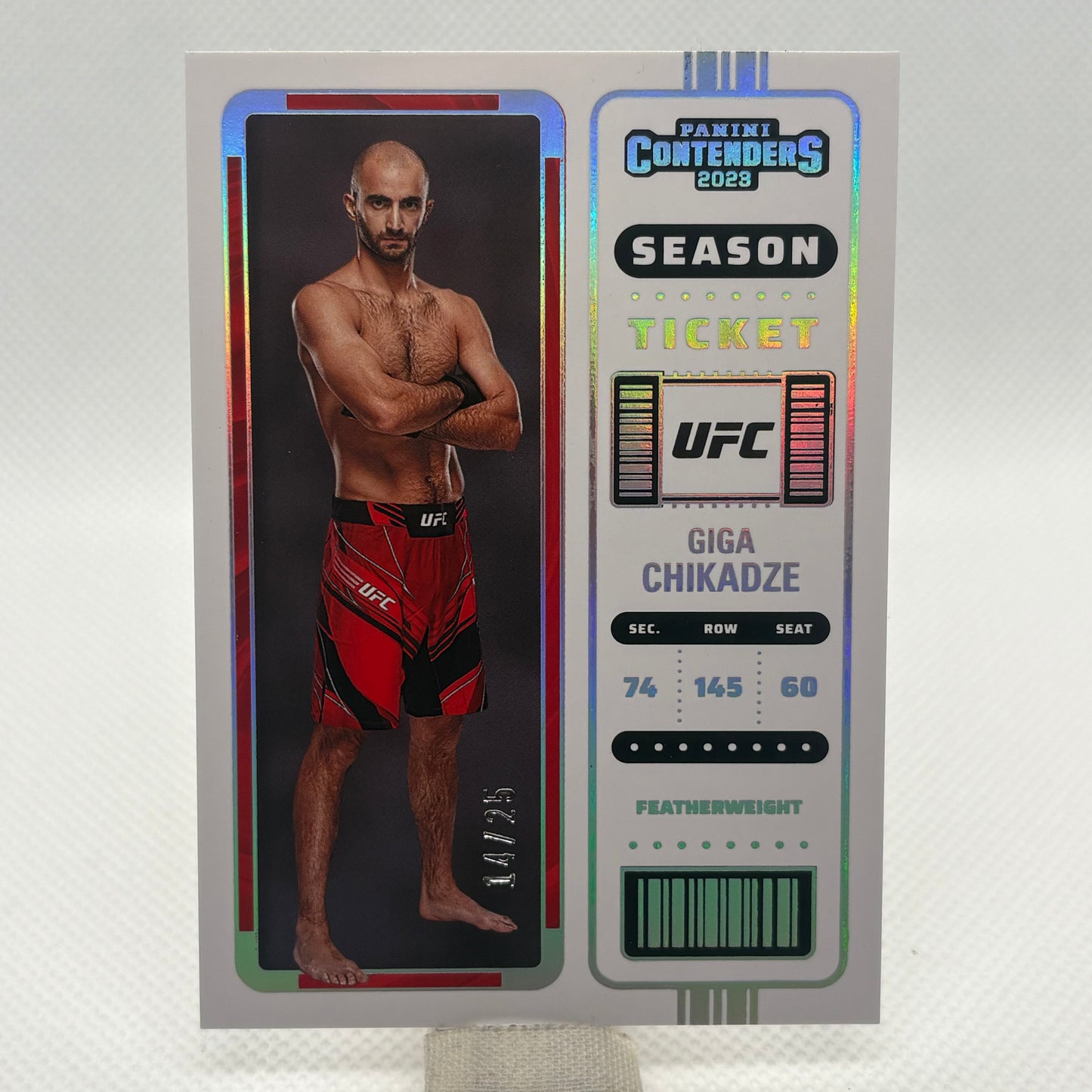 Guaranteed numbered UFC parallel card