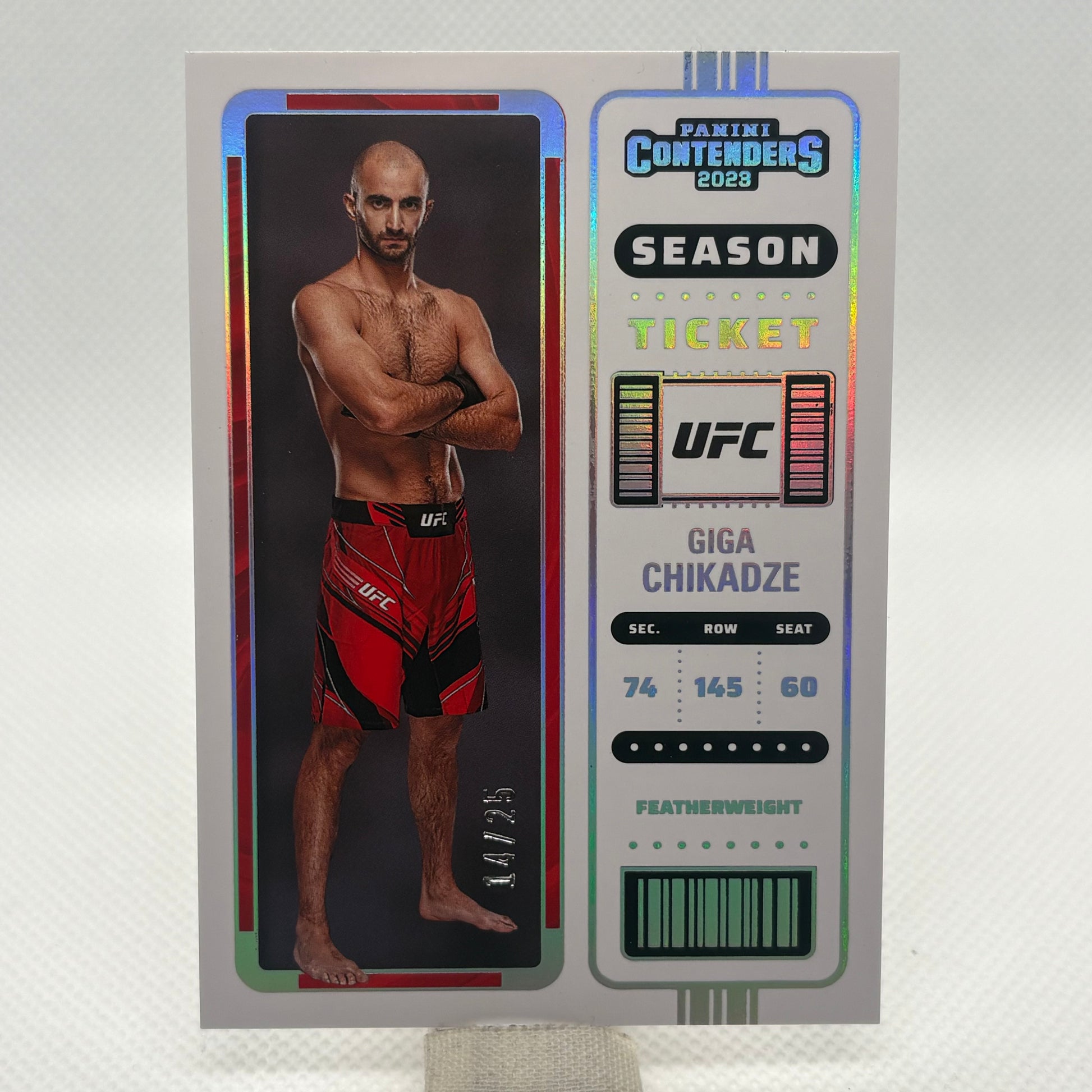 Guaranteed numbered UFC parallel card