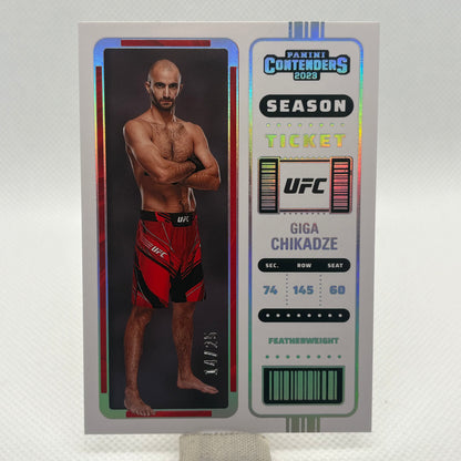 Guaranteed numbered UFC parallel card